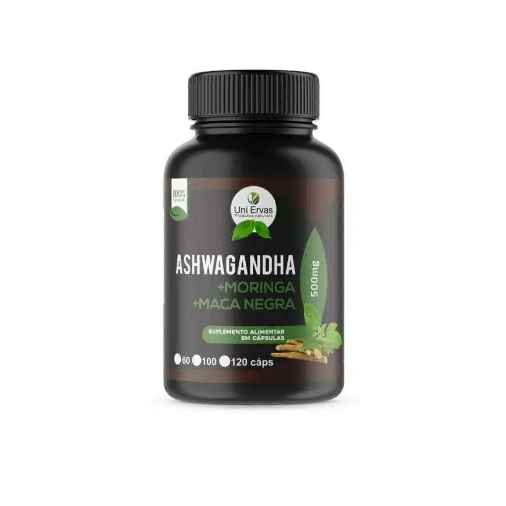 Ashwaganda + Moringa + Maca Negra